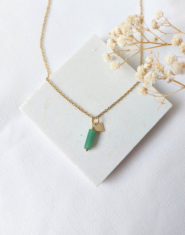 Ketting Lise - diverse edelstenen en bedel