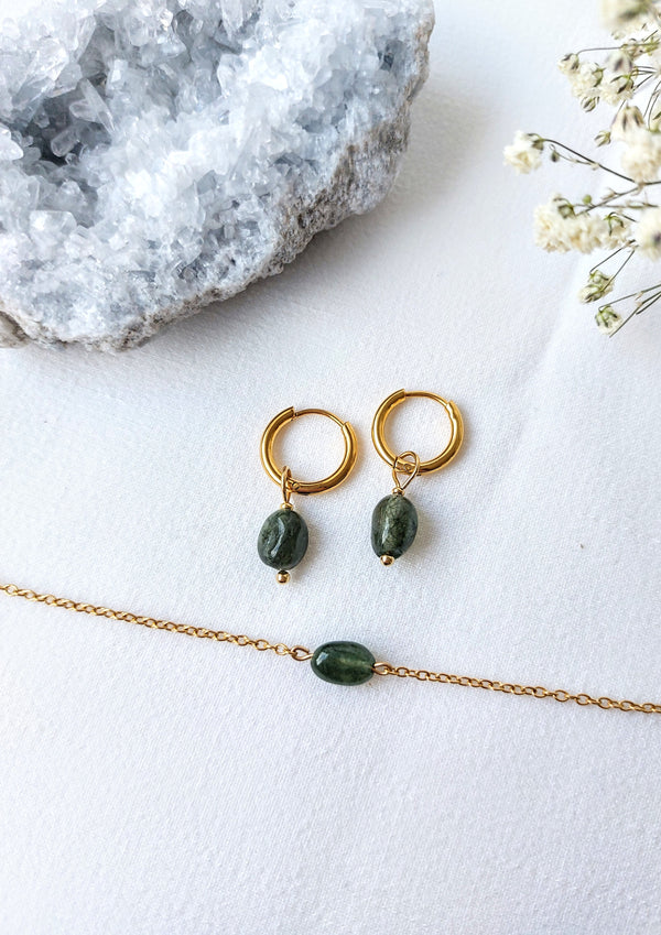 Armband Nova - Groene Rutielkwarts