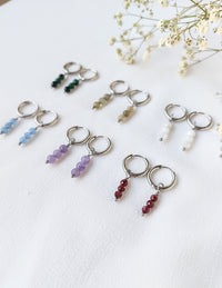 Oorbellen Lily - diverse edelstenen