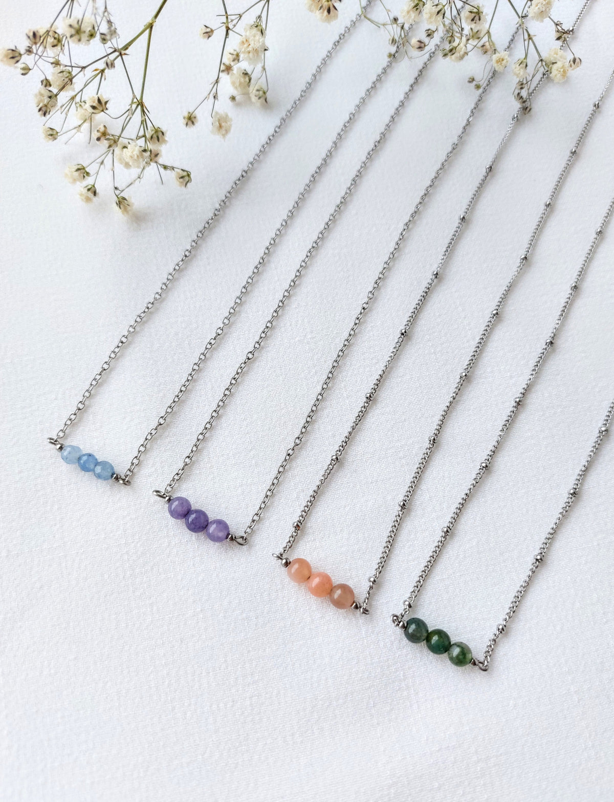 Ketting Nova - diverse edelstenen