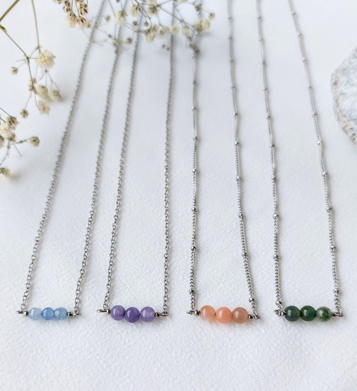 Ketting Nova - diverse edelstenen