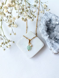 Ketting Floor - edelsteen en zoetwaterparel