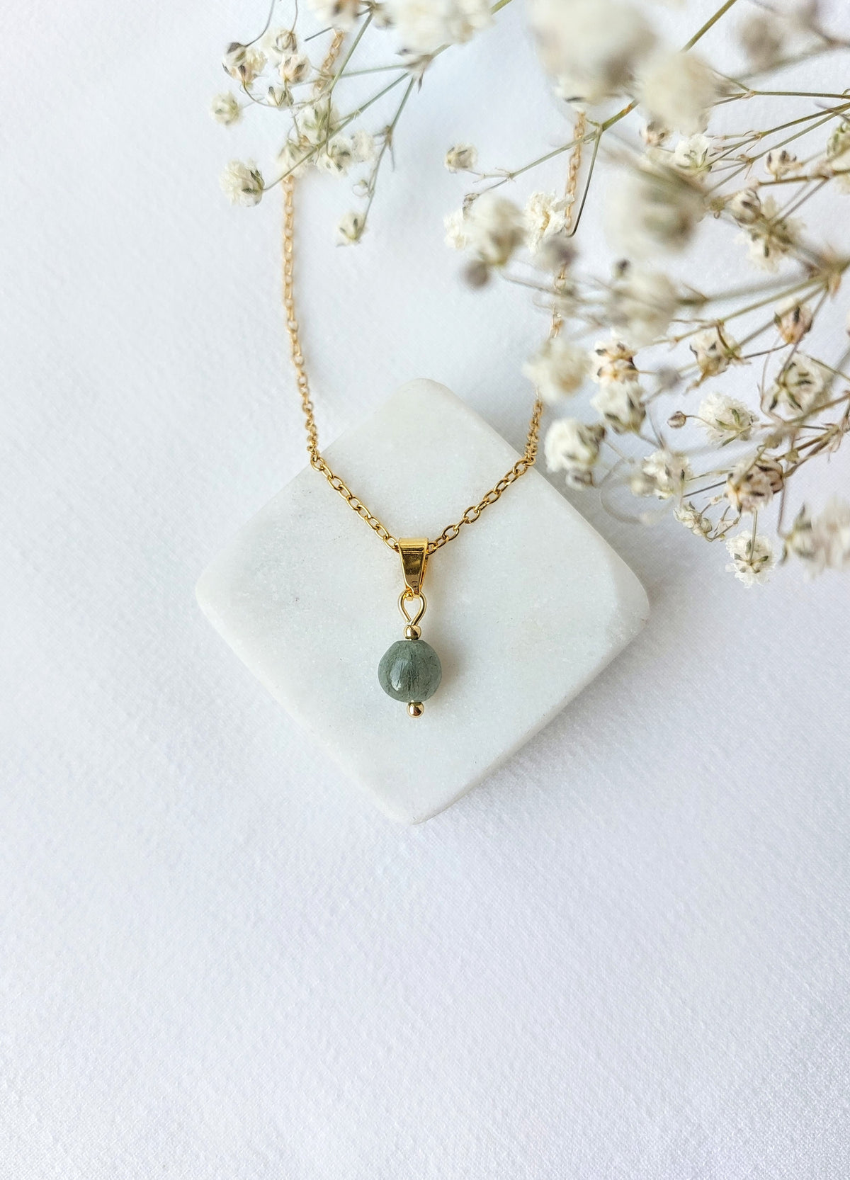 Ketting Nova - Unieke Groene Rutielkwarts