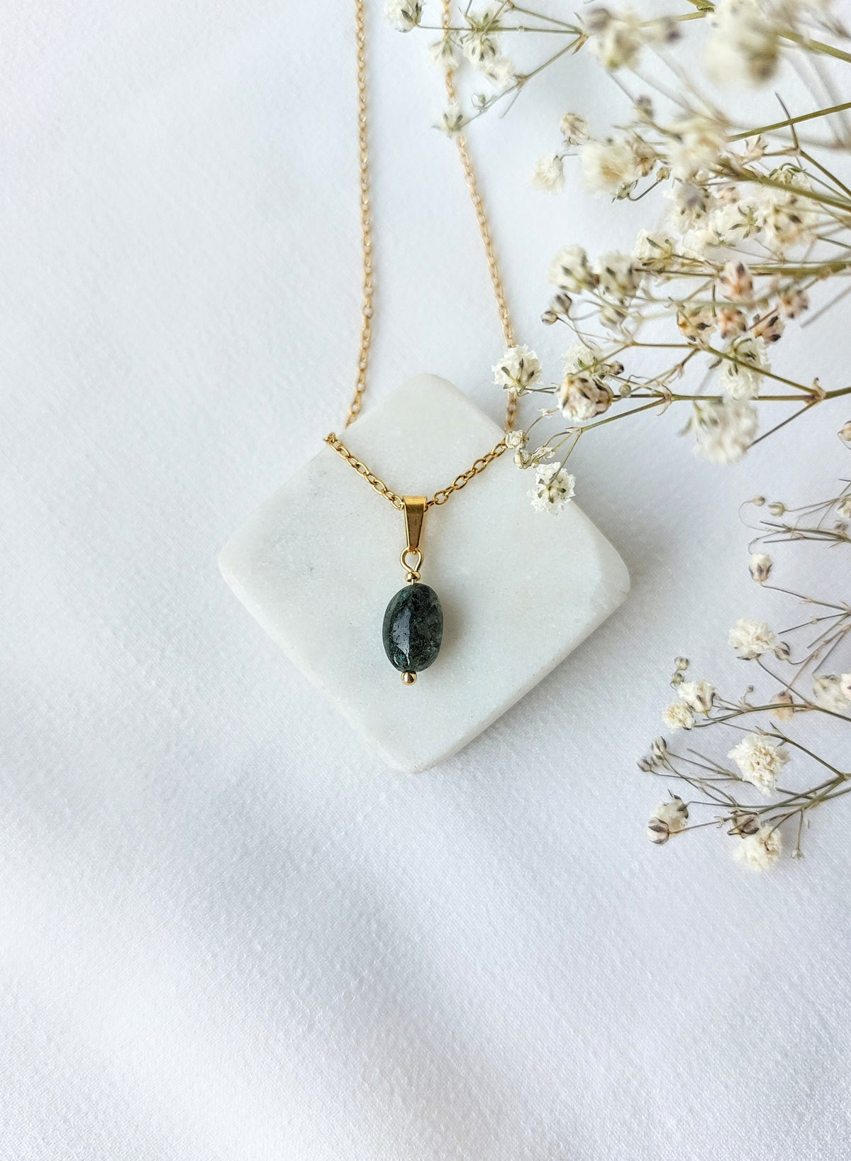 Ketting Nova - Unieke Groene Rutielkwarts
