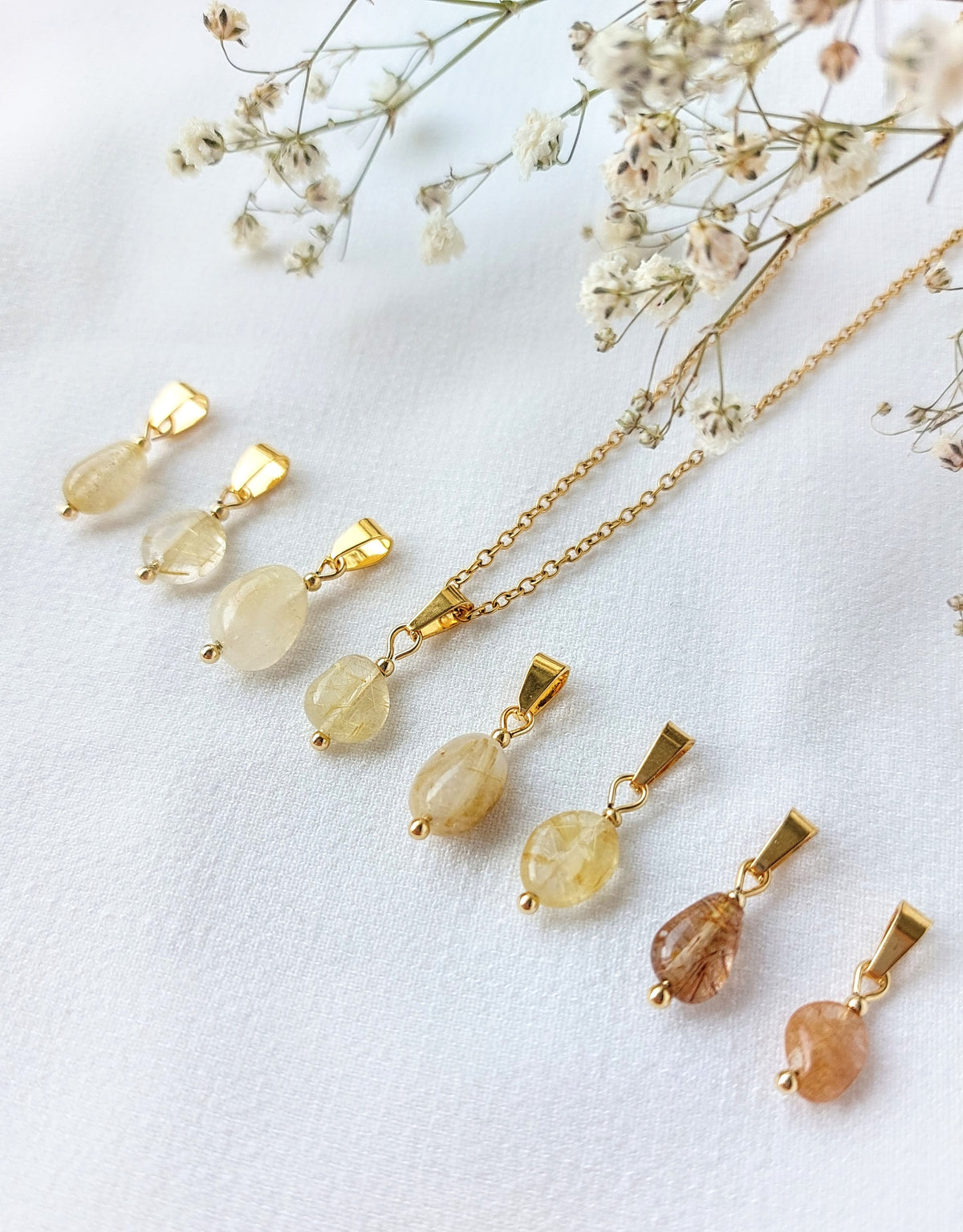 Ketting Nova - Unieke Gouden Rutielkwarts
