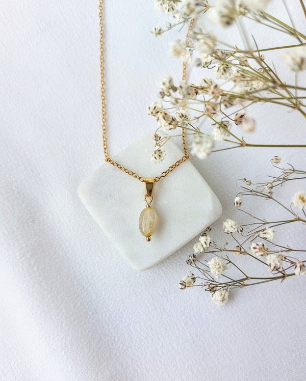 Ketting Nova - Unieke Gouden Rutielkwarts