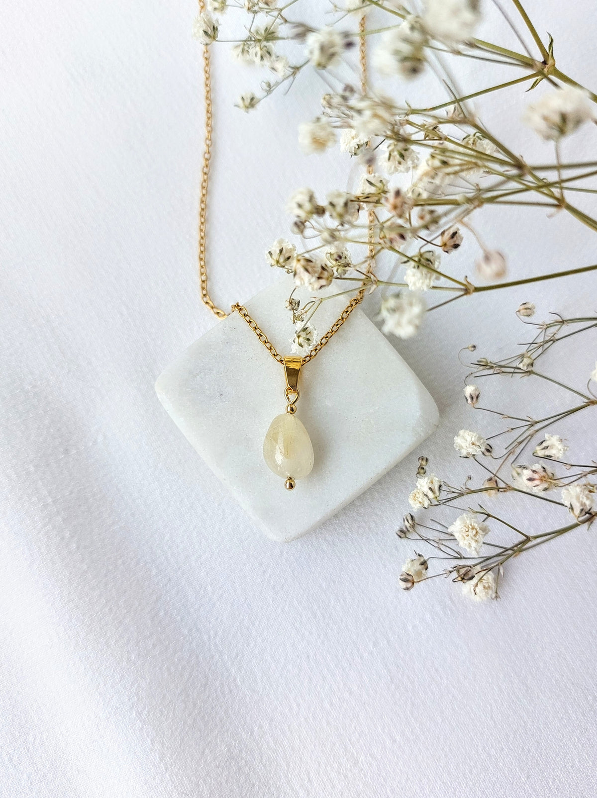 Ketting Nova - Unieke Gouden Rutielkwarts