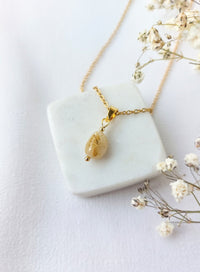 Ketting Nova - Unieke Gouden Rutielkwarts