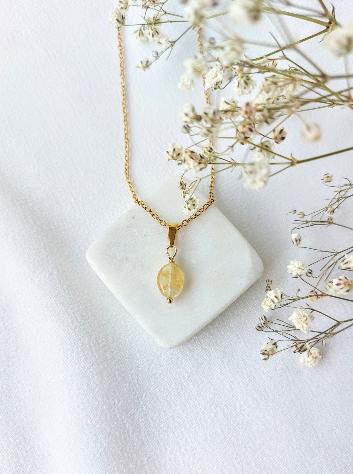 Ketting Nova - Unieke Gouden Rutielkwarts