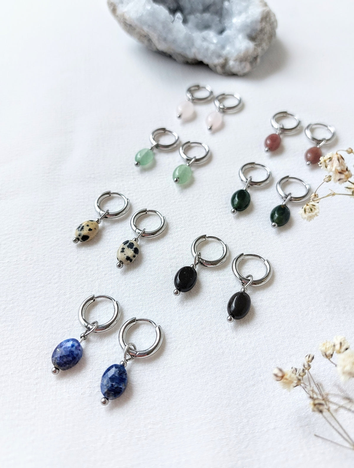 Oorbellen Floor - diverse edelstenen