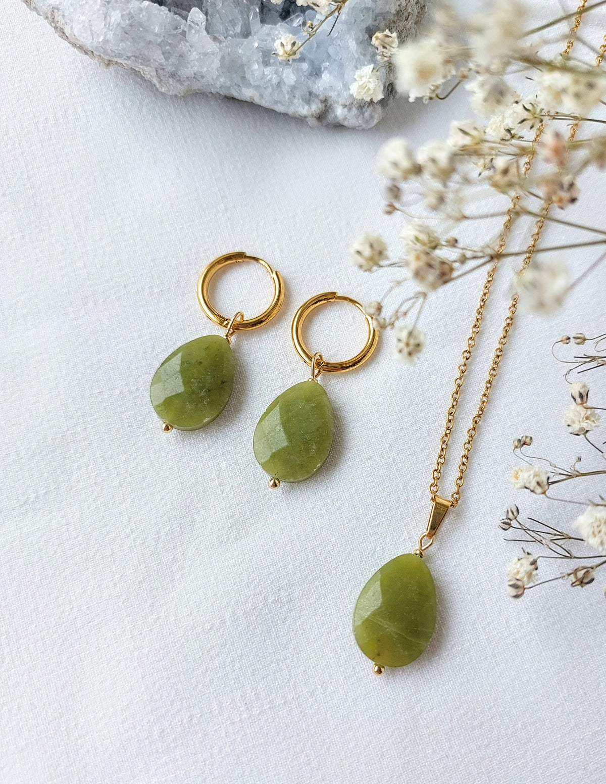 Ketting Noor - Groene Jade