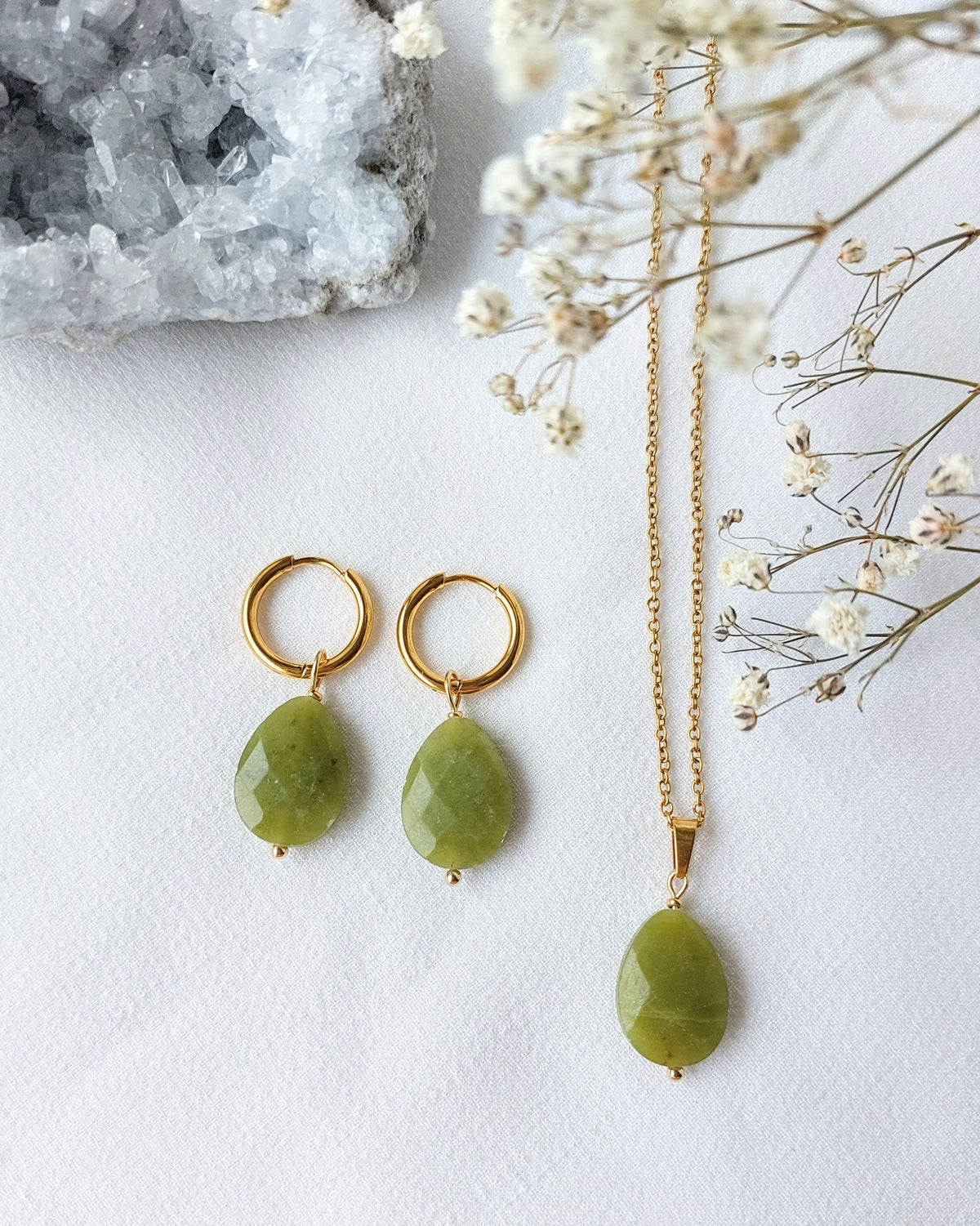 Ketting Noor - Groene Jade