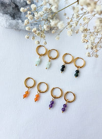 Oorbellen Lily - diverse edelstenen