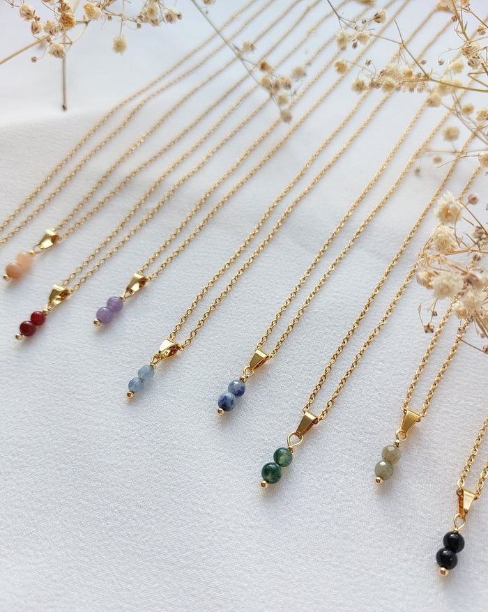 Ketting Lily - diverse edelstenen