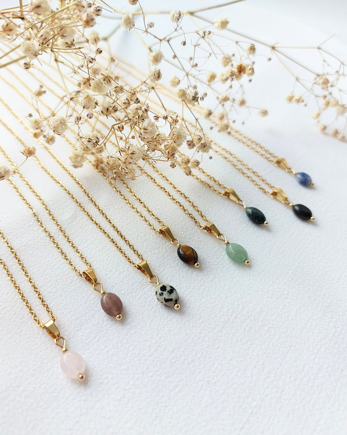 Ketting Floor - diverse edelstenen