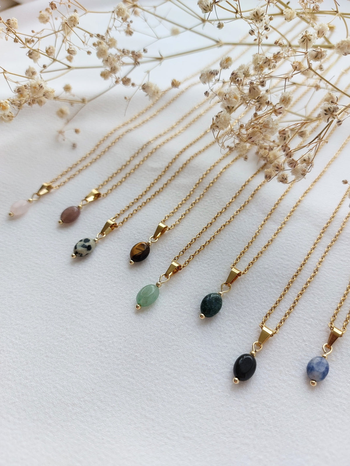 Ketting Floor - diverse edelstenen
