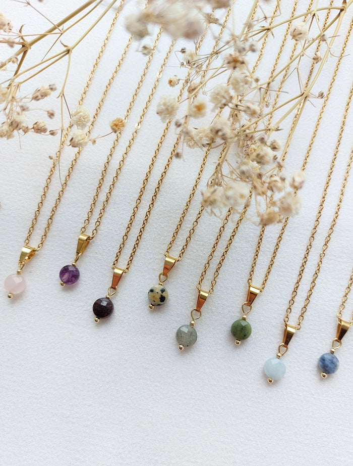 Ketting Nina - diverse edelstenen