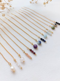 Ear threaders Elle - zoetwaterparel