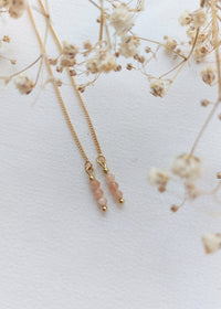 Ear threaders Yana - diverse edelstenen