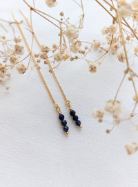 Ear threaders Yana - diverse edelstenen