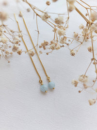 Ear threaders Nina - diverse edelstenen