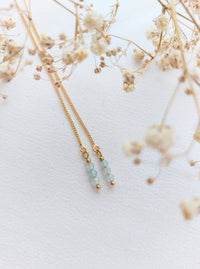 Ear threaders Yana - diverse edelstenen