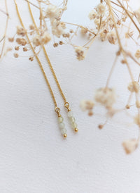 Ear threaders Yana - diverse edelstenen