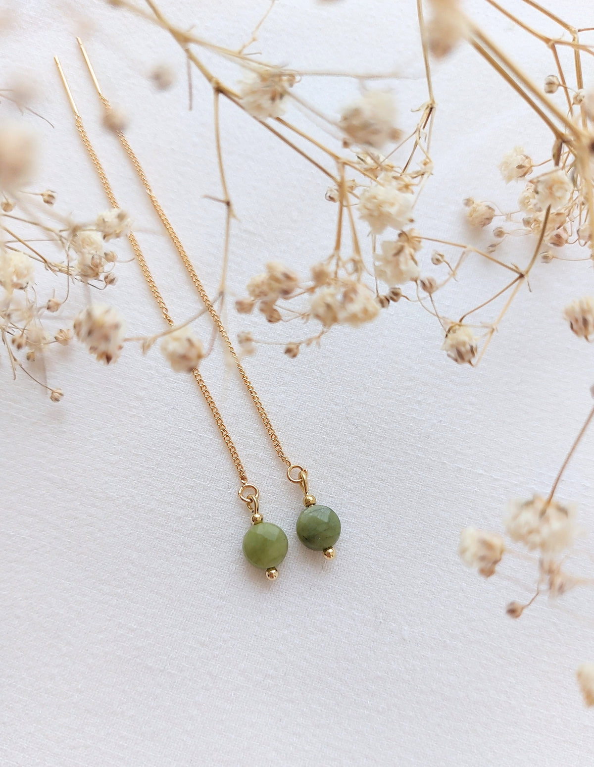 Ear threaders Nina - diverse edelstenen