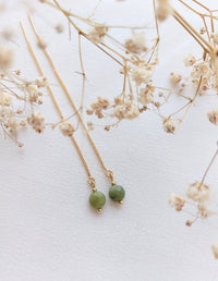 Ear threaders Nina - diverse edelstenen