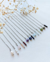Ear threaders Nina - diverse edelstenen