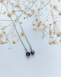 Ear threaders Nina - diverse edelstenen