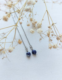 Ear threaders Nina - diverse edelstenen