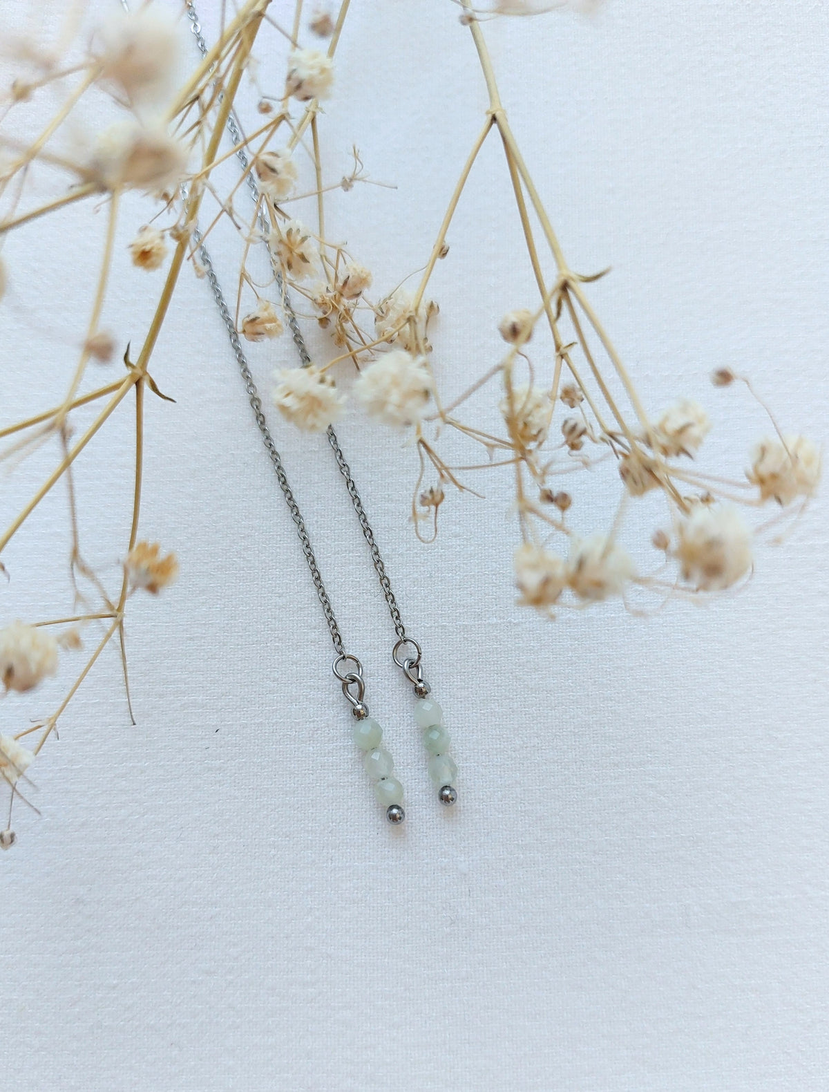 Ear threaders Yana - diverse edelstenen