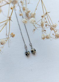 Ear threaders Nina - diverse edelstenen