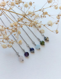 Ear threaders Nina - diverse edelstenen