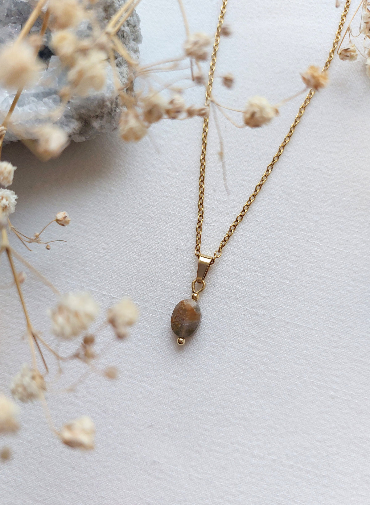Ketting Flore - Unieke India Agaat