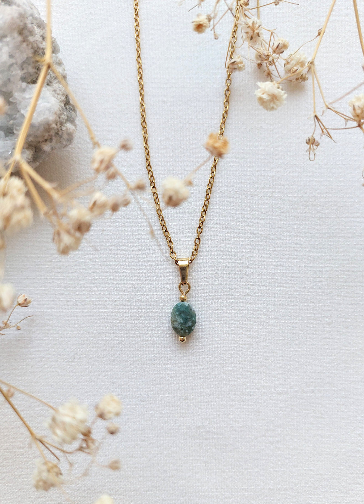 Ketting Flore - Unieke India Agaat