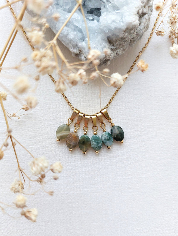 Ketting Flore - Unieke India Agaat