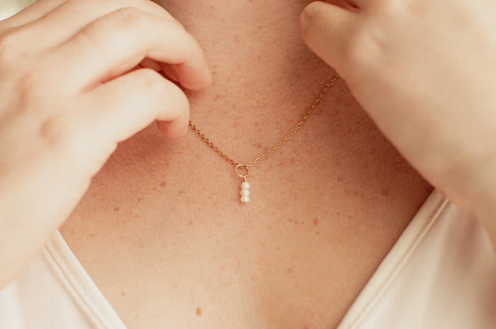 Ketting Belle - Zoetwaterparel