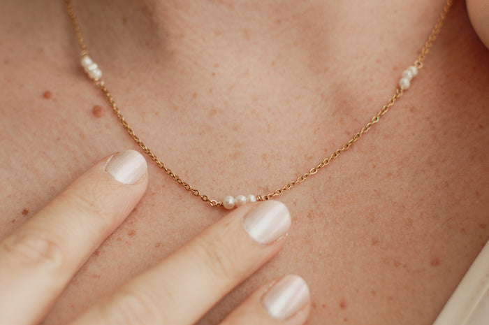 Ketting Belle - Zoetwaterparels