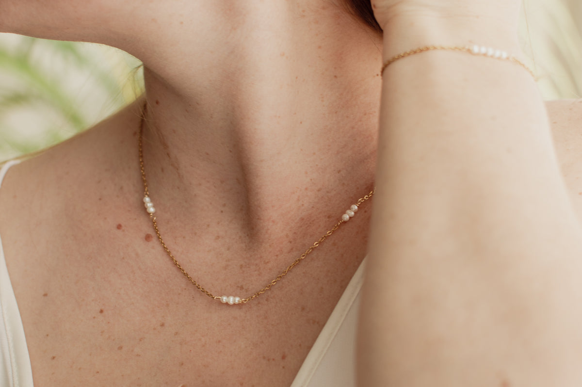 Ketting Belle - Zoetwaterparels