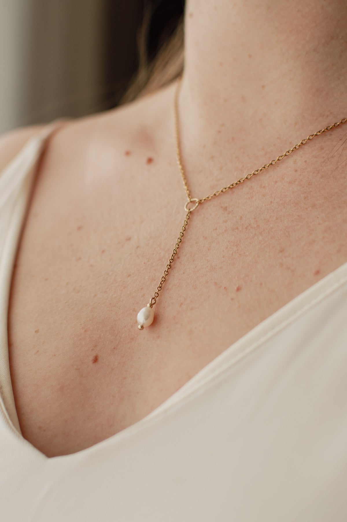 Ketting Ella - Zoetwaterparel
