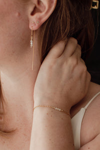 Ear Threaders Feline - Maansteen