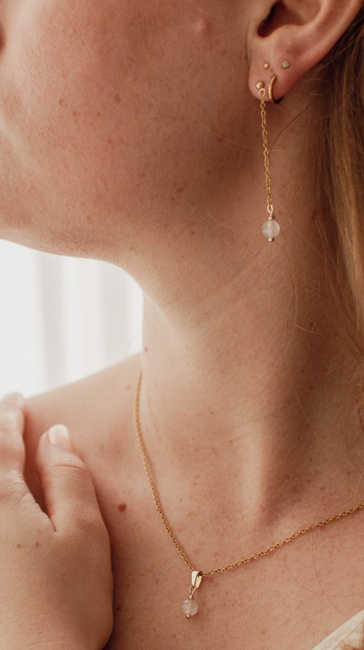 Ketting Juna - Rozenkwarts