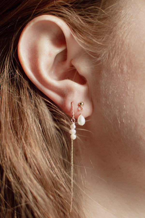 Ear Threaders Belle - Zoetwaterparels