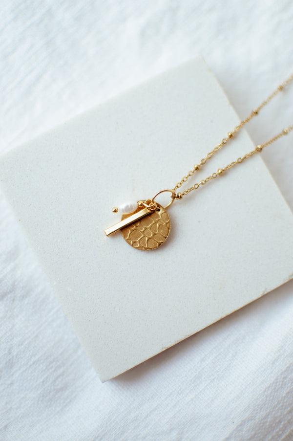 Ketting Vera - zoetwaterparel en bedel