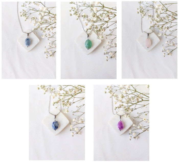 Ketting Tess - diverse edelstenen