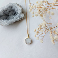 Druzy agaat ketting 