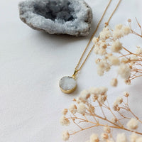 Druzy agaat ketting 