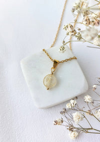 Ketting met Unieke Gouden Rutielkwarts